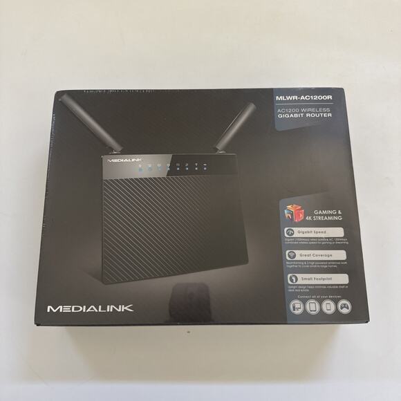 Medialink AC1200 1000 Mbps Wireless Gigabit Router NEW - Picture 1 of 8